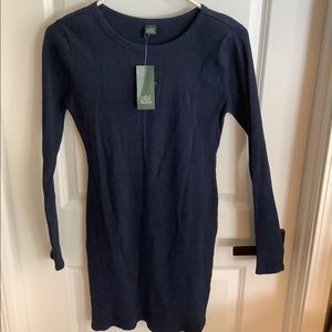 Wild Fable - Long Sleeve Bodycon Dress - Blue - Ladies Size Medium